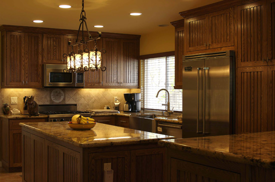 New custom cabinets and granite countertops took this ordinary kitchen into a gourmet's delight