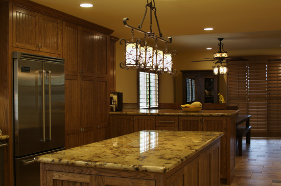 The kitchen was enlarged and modernized