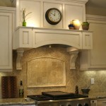 Cabinet style with choice of white finish & creative tile pattern make this kitchen stand out