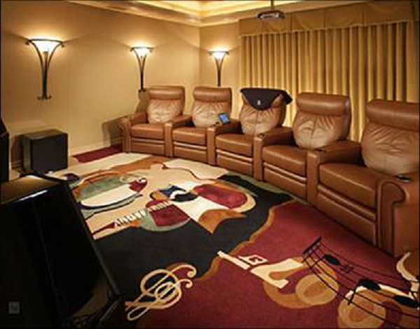 Coto de Caza - home theater room